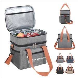 Double Layer Insulated Lunch Bag